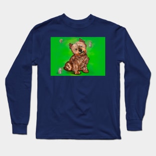 Dog Dog, shnauzer, miniature schnauzer Puppy Dog and squirrels, puppy love Long Sleeve T-Shirt